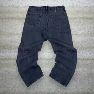 Vintage Y2K Rustler Jeans 36x30 Relaxed Fit Smoke Black Wash Work Wear Denim